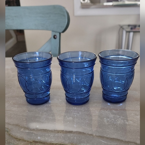 3 Vintage Juice/Shot Glasses - Picture 2 of 12